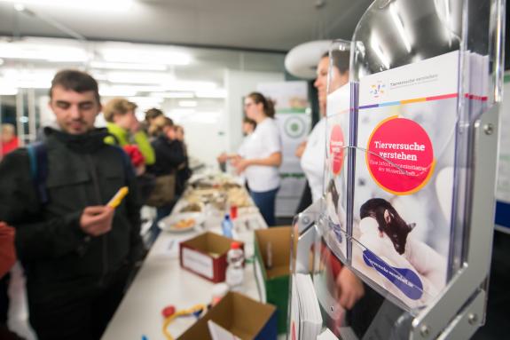 Infostand zu Tierversuchen