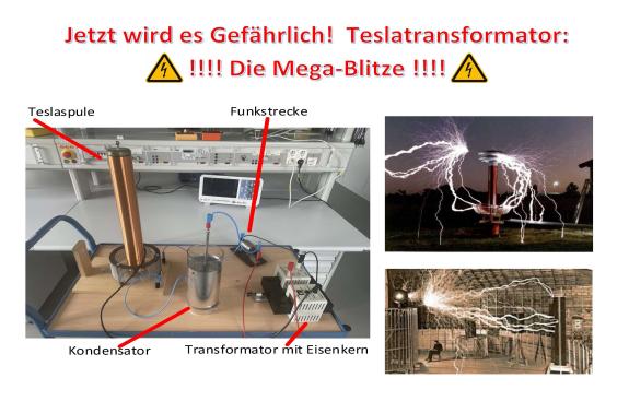 Tesla-Trafo: Die Mega-Blitze